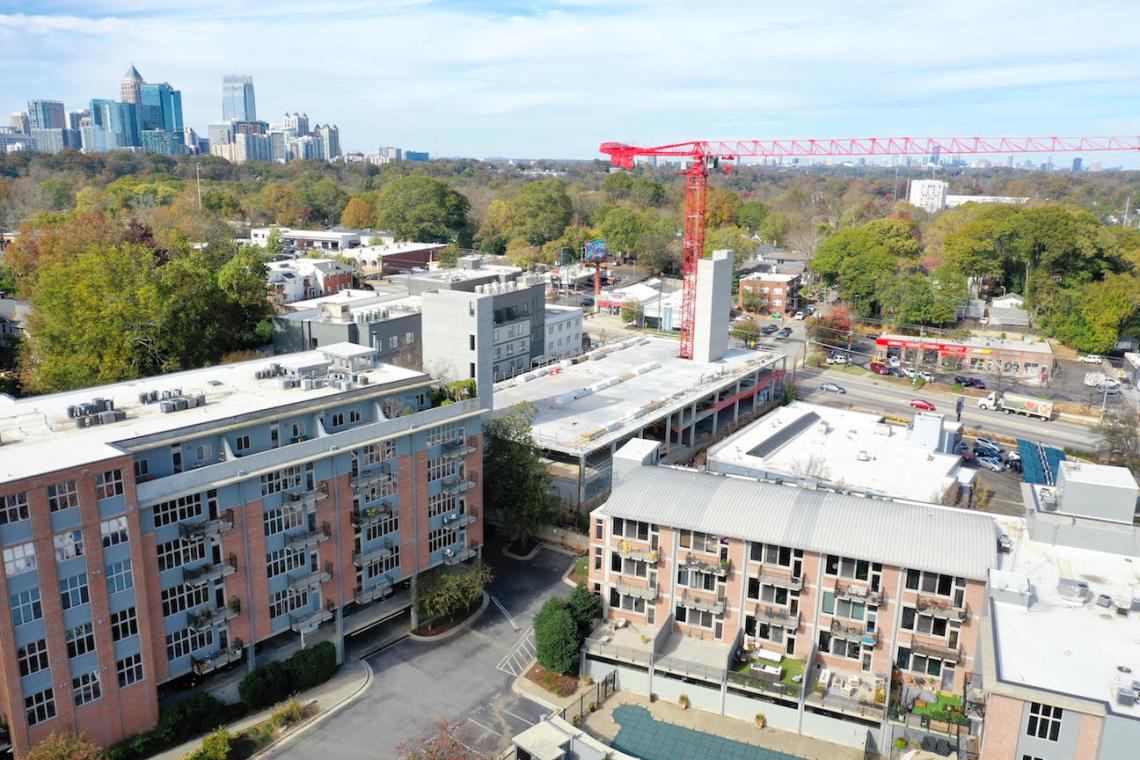 Ponce City Market's first new highrise tops out over BeltLine Urbanize Atlanta